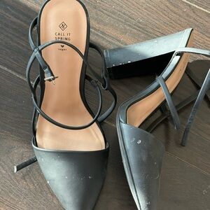 Call It Spring Women's Black Heels